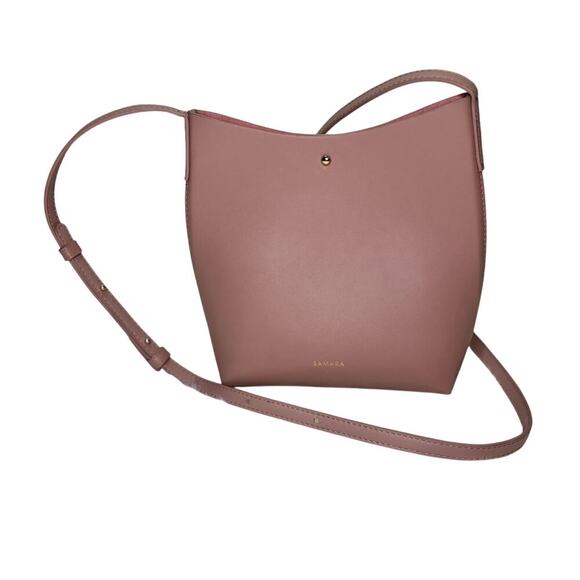 Samara Medium Crossbody Shoulder Bag in Peony | Cruelty Free | Vegan Leather - Picture 8 of 9